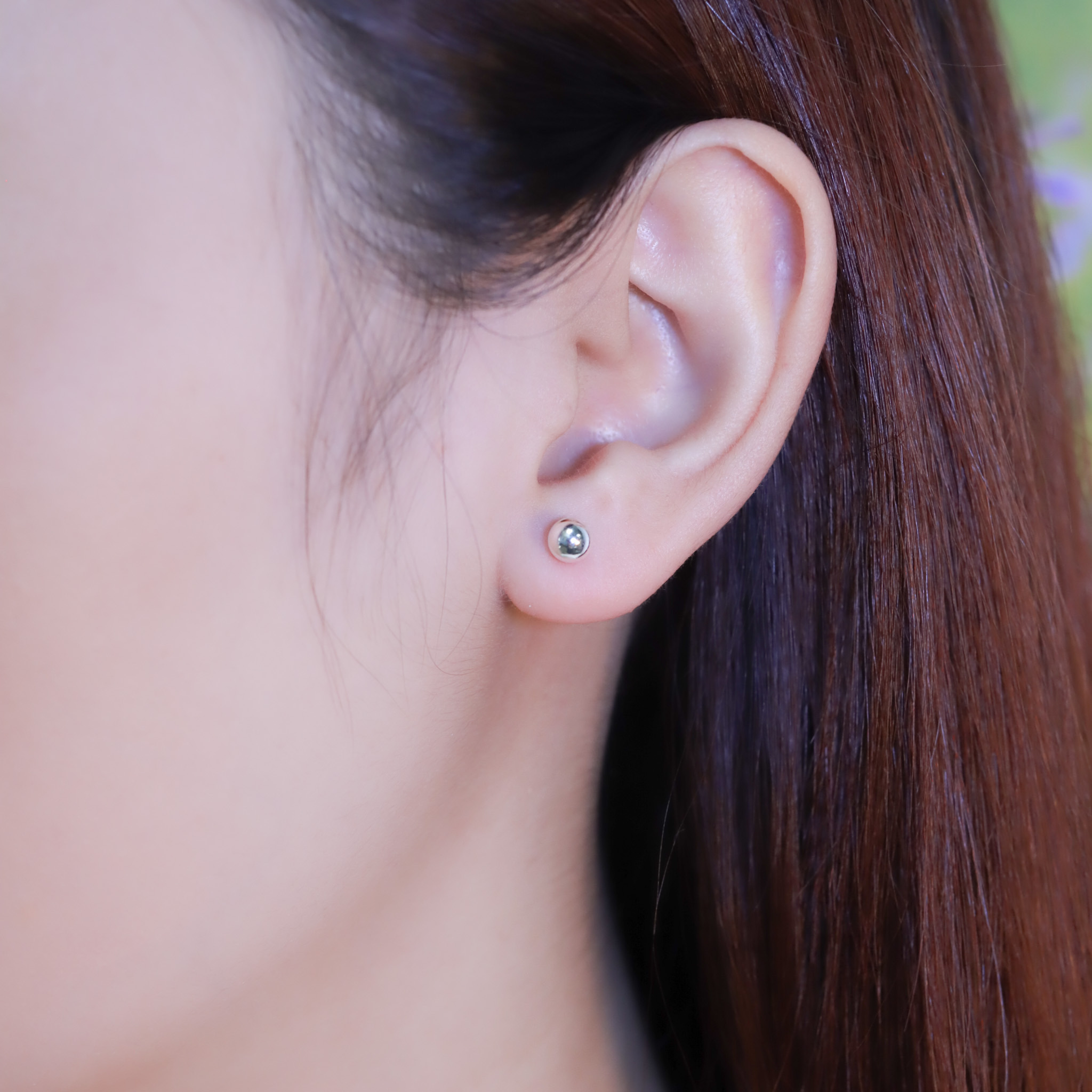 | 999 Silver・White Gold・Rose Gold | Dot Earrings（Silver / Rose Gold） | EA0833 |