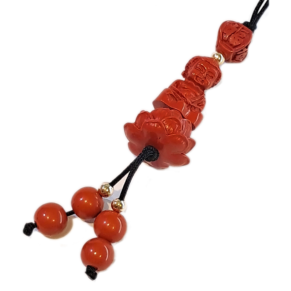 阿彌陀佛{硃砂}蓮花掛飾【十方】153746