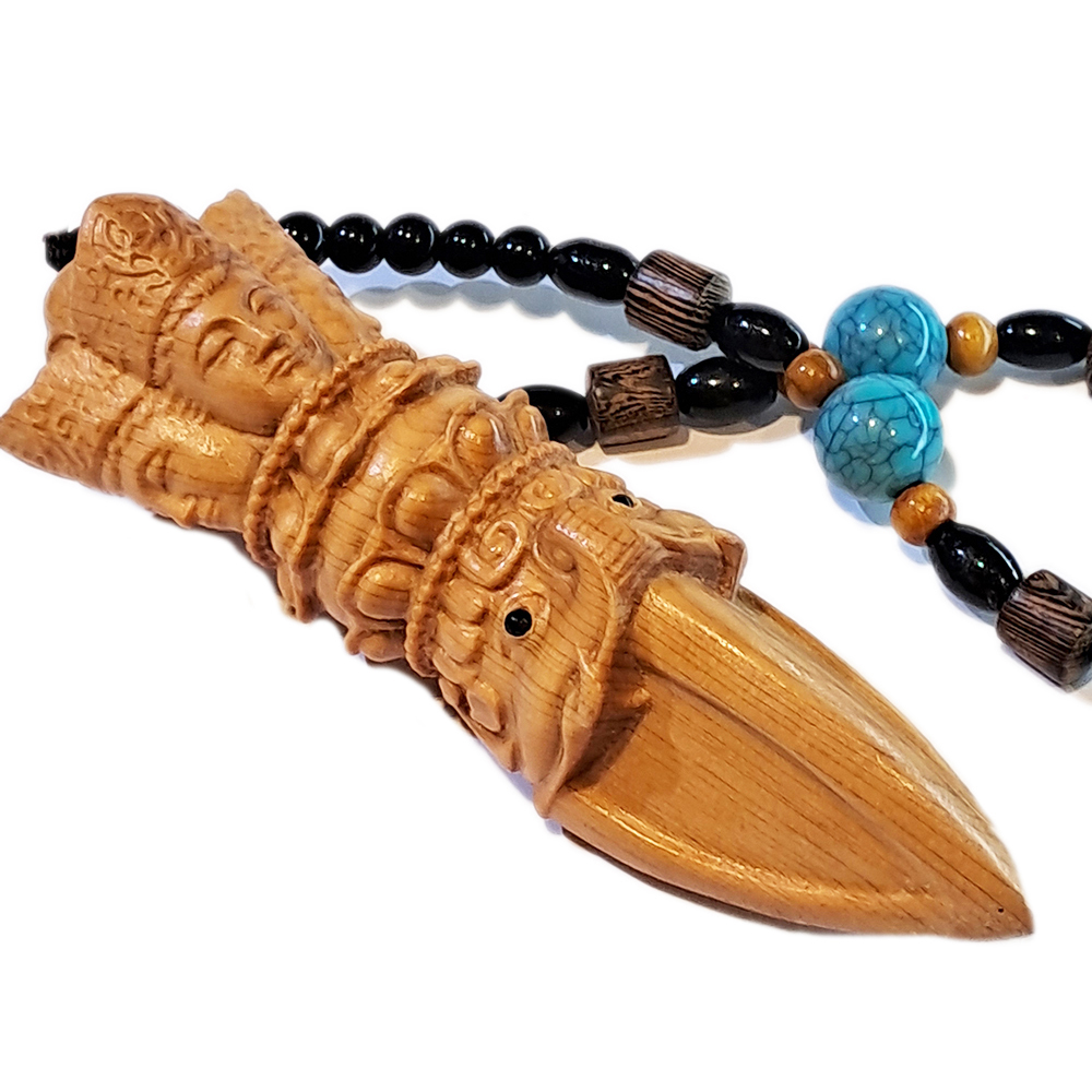 普巴杵{琥珀木}避邪掛飾【十方】153748