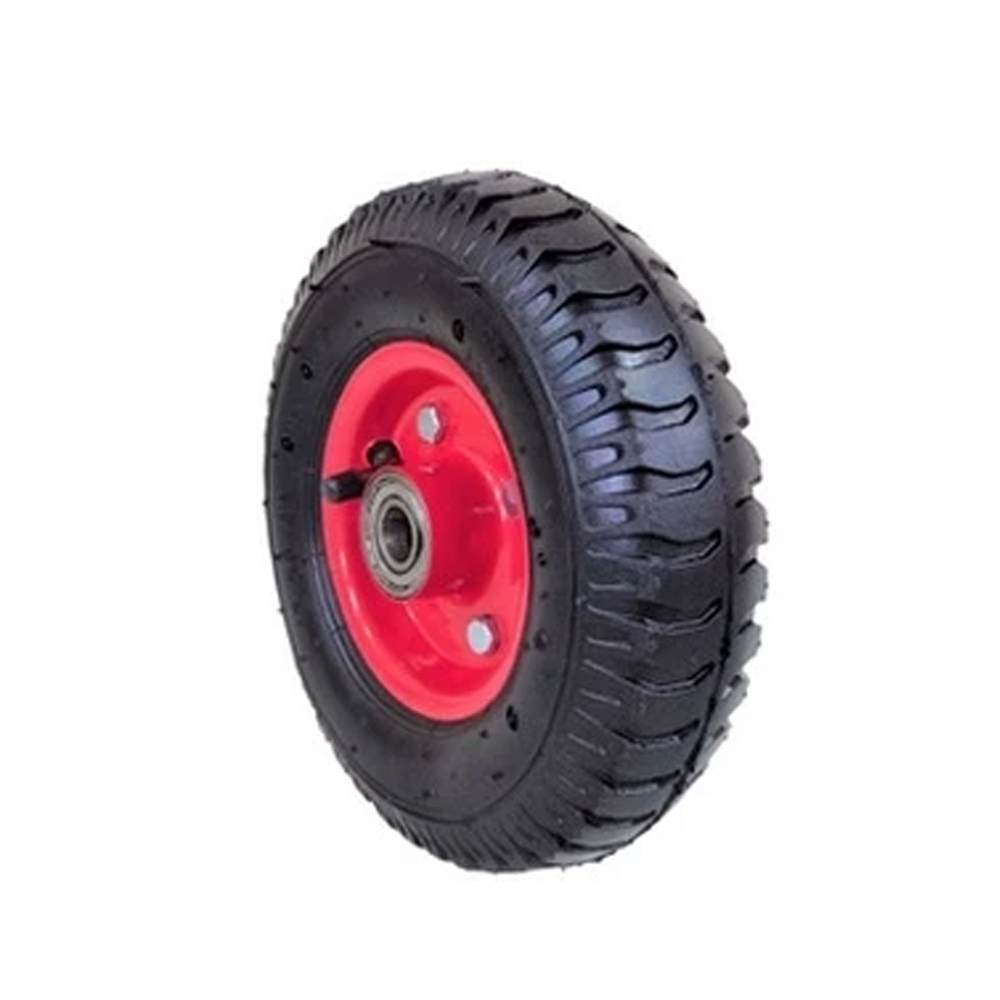 ＊中崙五金【附發票】專業 8吋 PU輪 風輪 打氣輪胎 手推車輪 獨輪車輪 雙軸承設計 特價中!