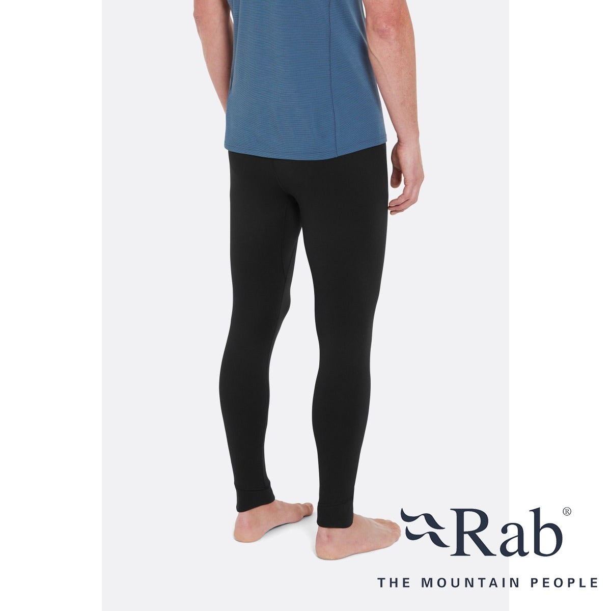 Rab Men's Modulus Tights 男款 快乾排汗彈性保暖抓絨長褲 保暖緊身褲 黑色 QFG-31-BL [HappyOutdoor]