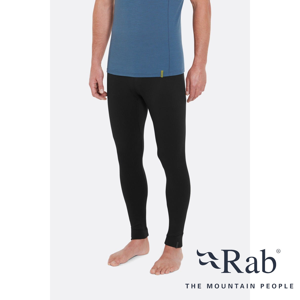 Rab Men's Modulus Tights 男款 快乾排汗彈性保暖抓絨長褲 保暖緊身褲 黑色 QFG-31-BL [HappyOutdoor]