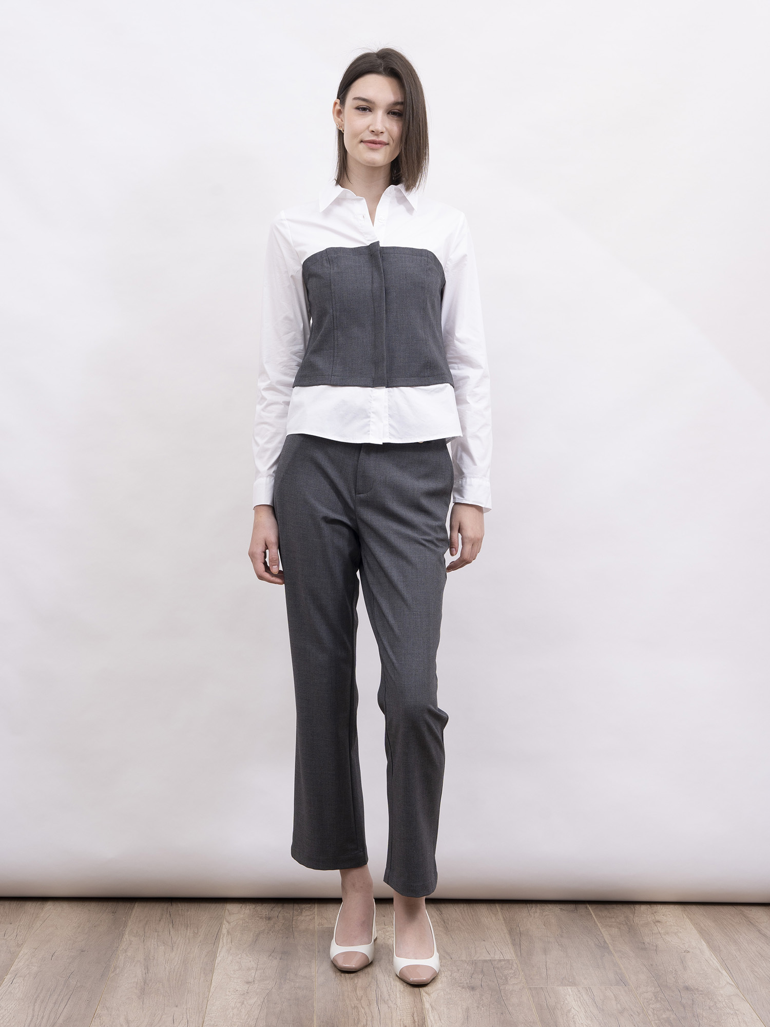 mi-tu 西裝直腳長褲