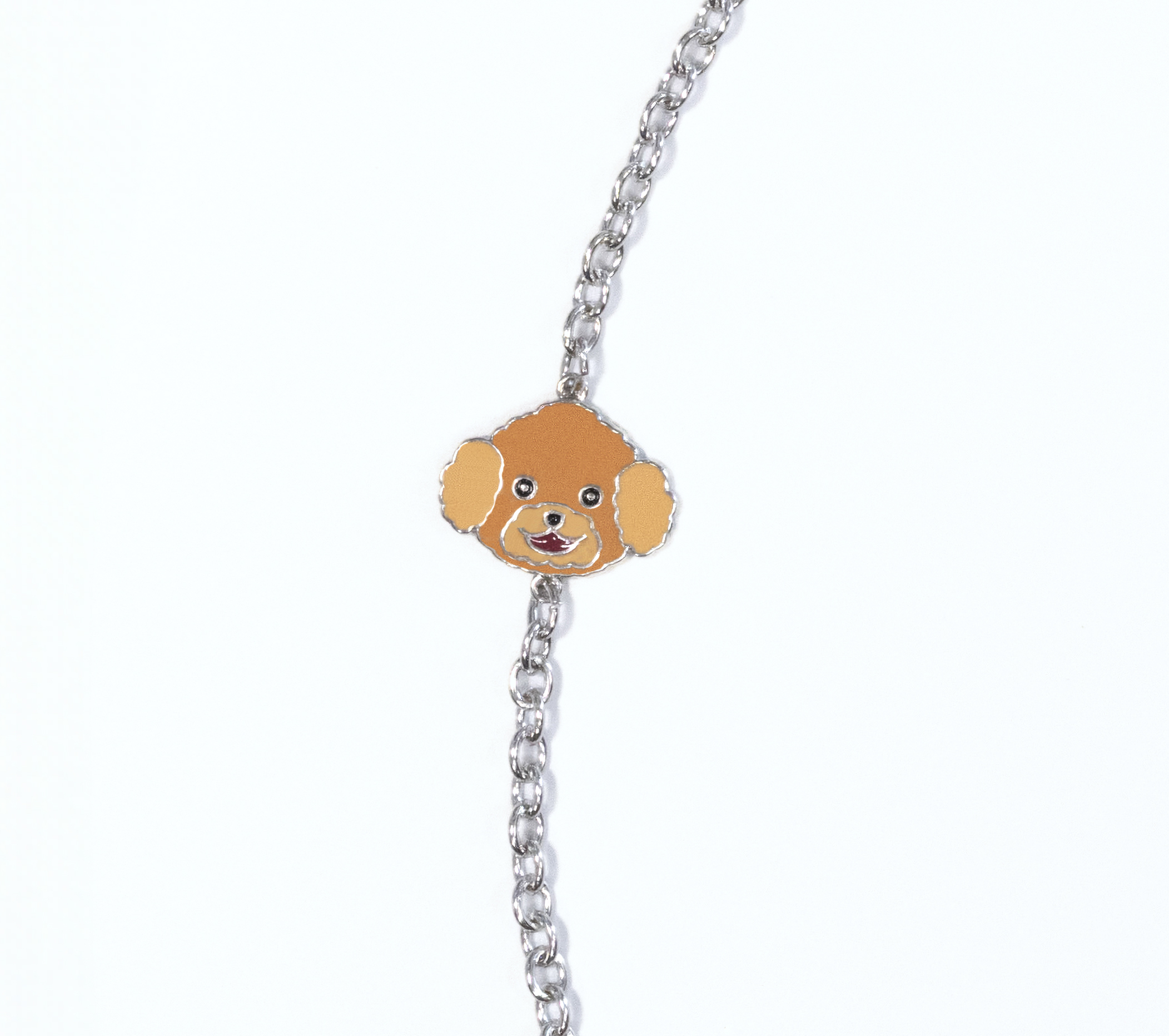 Cross-body Phone Strap - Poodle - Brown