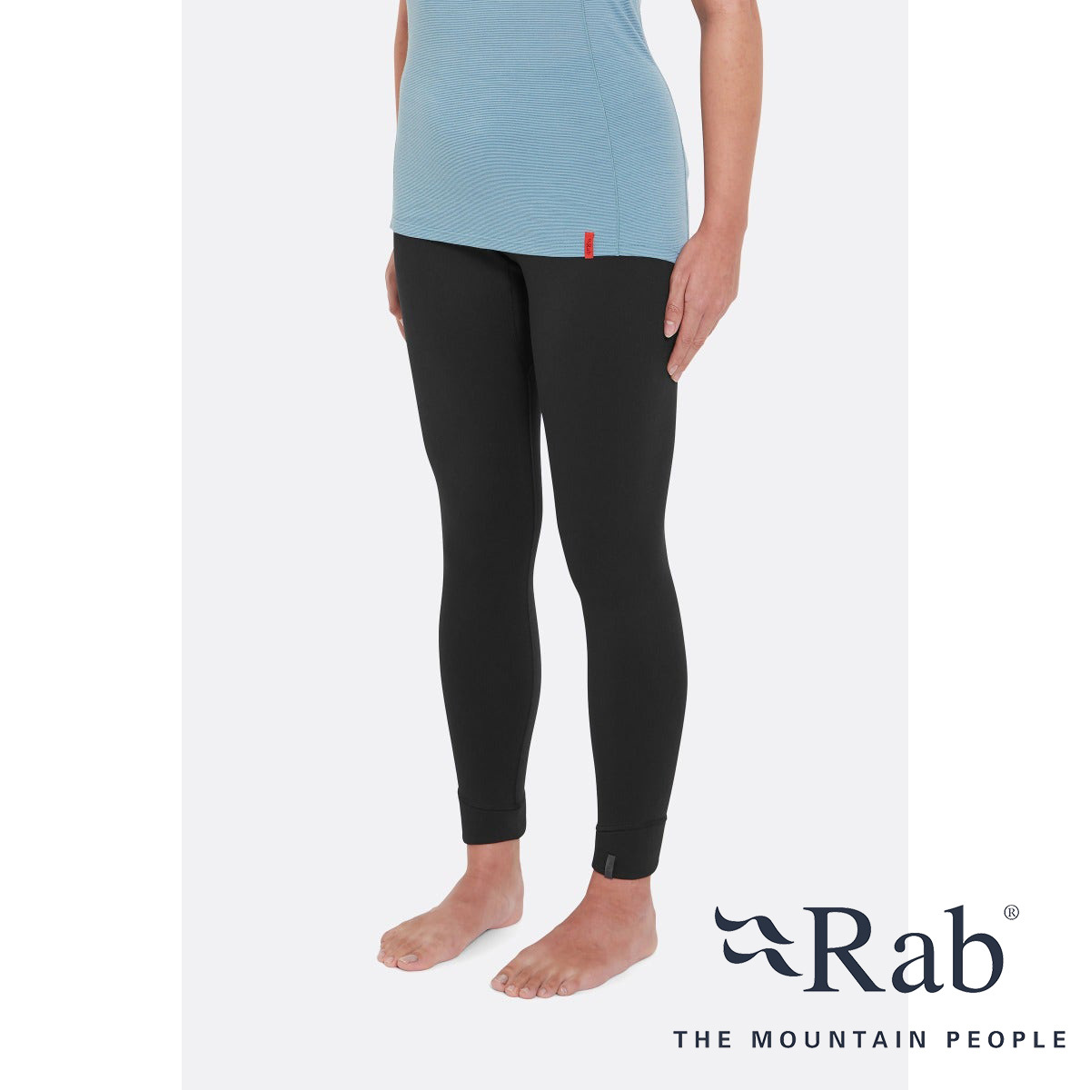 Rab Women's Modulus Tights 女款 快乾排汗彈性保暖抓絨長褲 保暖緊身褲 黑色 QFG-32-BL [HappyOutdoor]