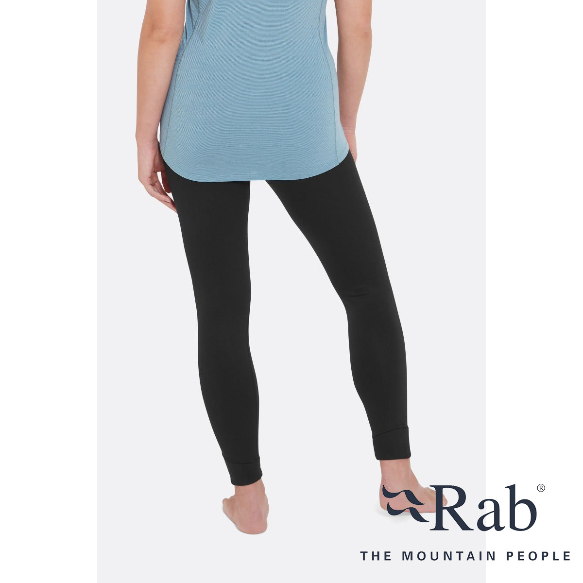 Rab Women's Modulus Tights 女款 快乾排汗彈性保暖抓絨長褲 保暖緊身褲 黑色 QFG-32-BL [HappyOutdoor]