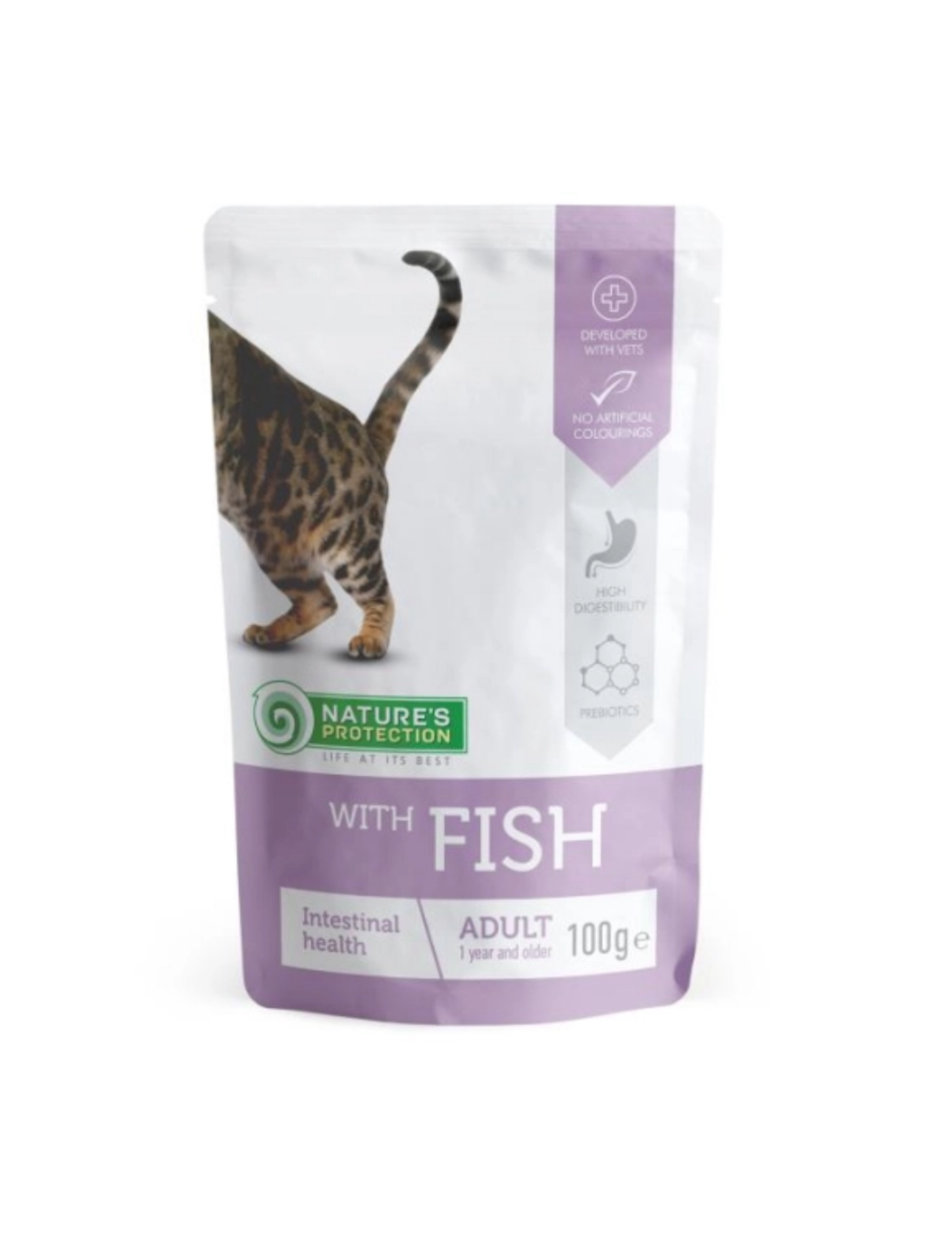 Nature's Protection 成貓主食袋裝濕糧 魚肉100g（適用改善腸道問題）