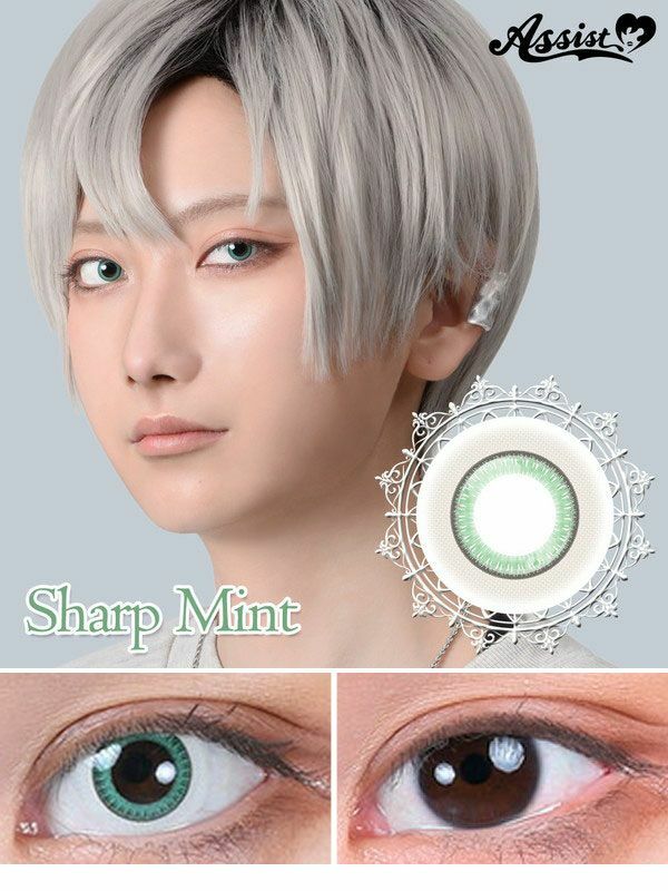 [日拋] Assist chouchou Husky Eye :Re 1day『Sharp Mint』Green 彩妝隱形眼鏡｜每盒6片