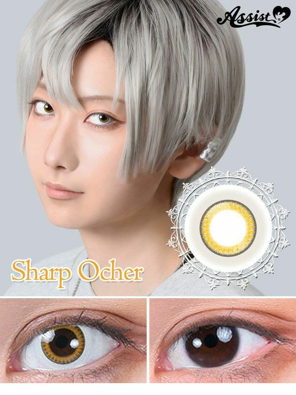 [日拋] Assist chouchou Husky Eye :Re 1day『Sharp Ocher』Yellow 彩妝隱形眼鏡｜每盒6片