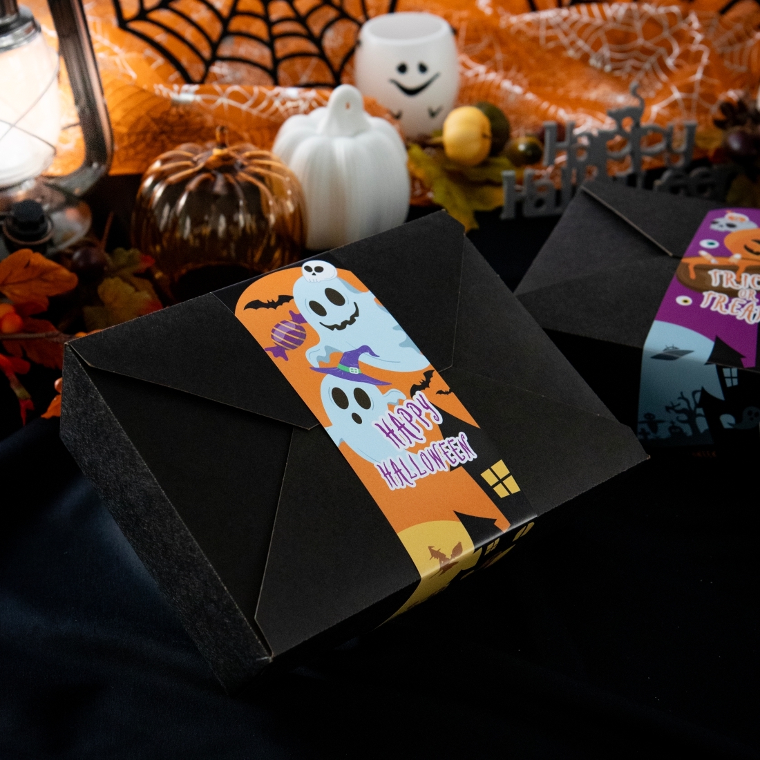 公版全彩餐盒腰封 H33-萬聖橘