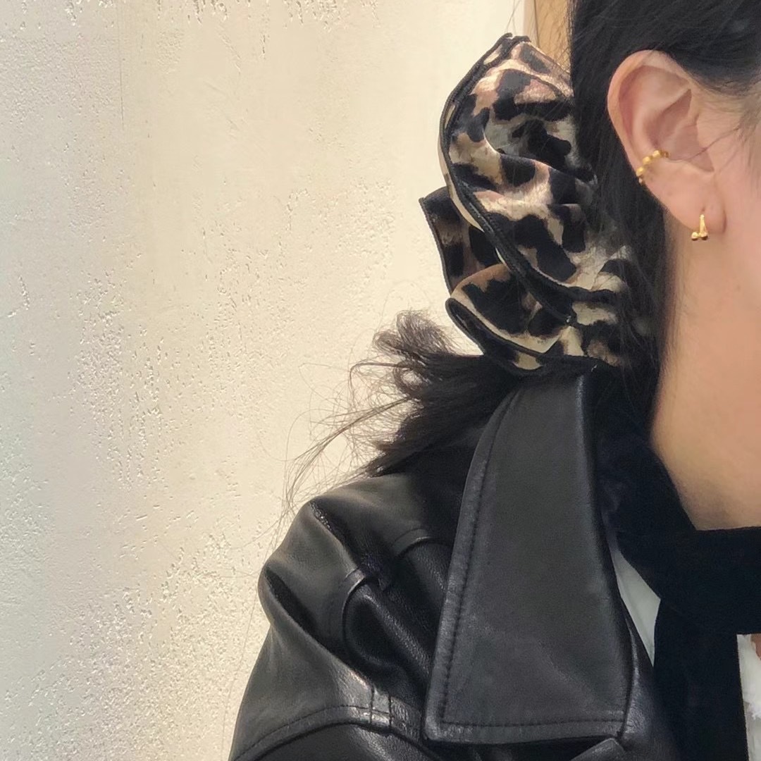 豹紋髮圈