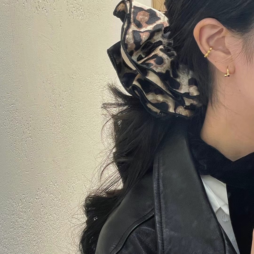豹紋髮圈