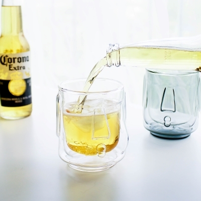 好玻摩艾雙層玻璃杯