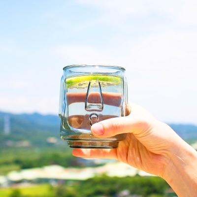 好玻摩艾雙層玻璃杯