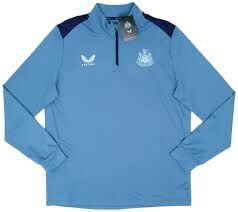 2023 Newcastle United Grey Blue Matchday 1/4 Zip Top
