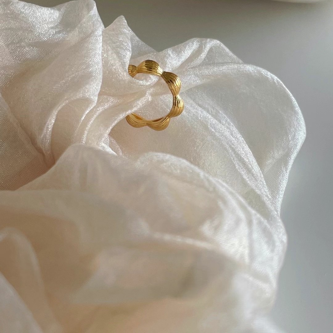 925 silver-Donut Ear Cuff