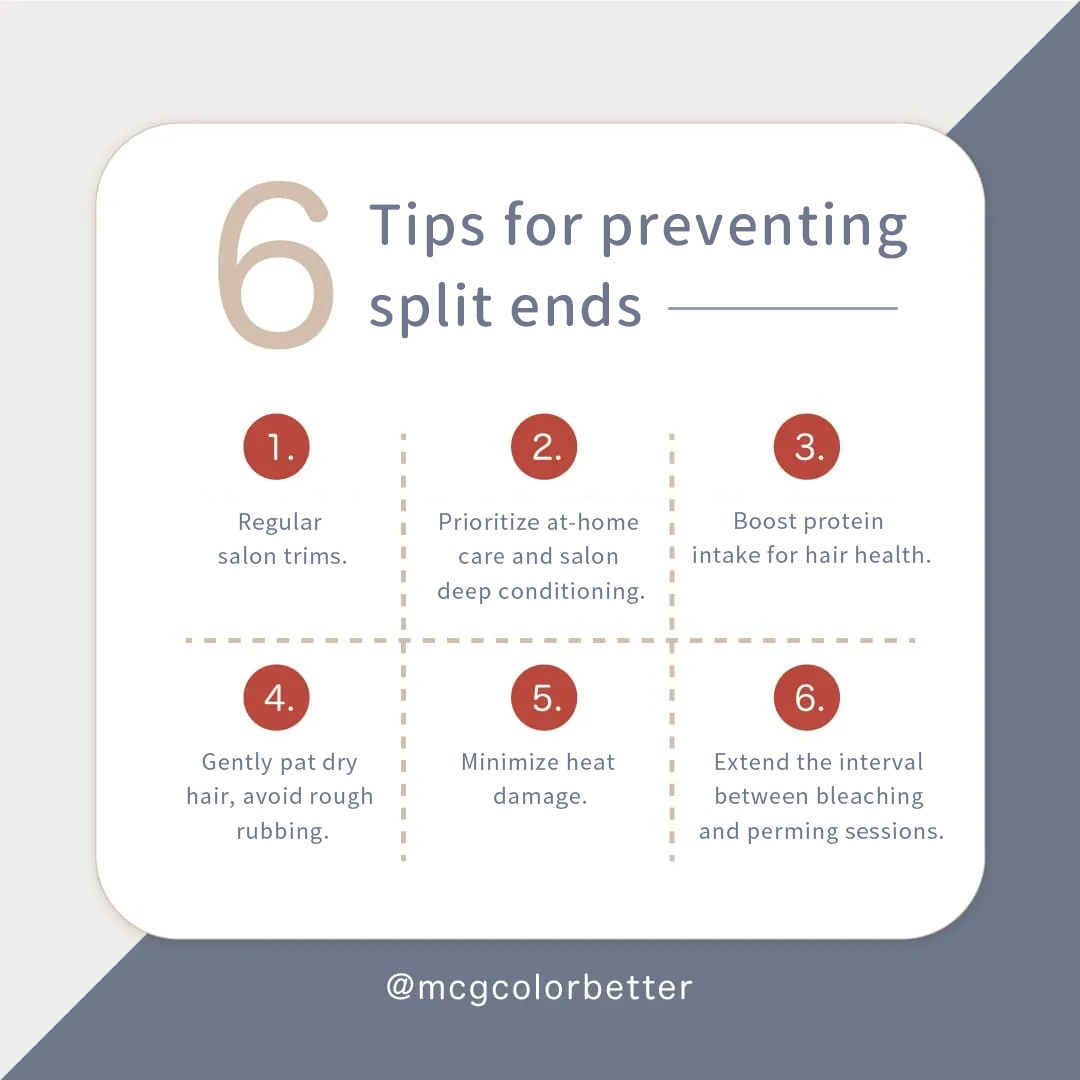 six tips to prevent split ends