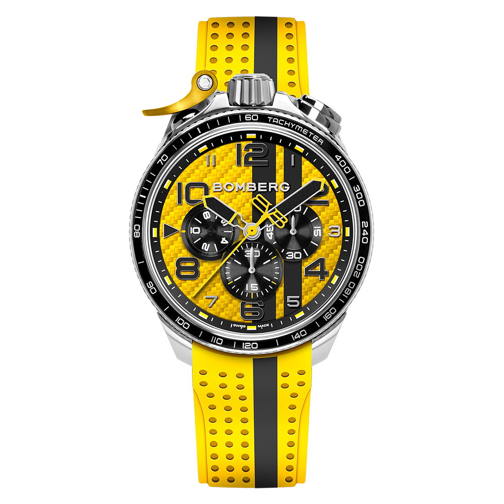 BOLT-68  Racing系列 閃電黃賽車計時碼錶