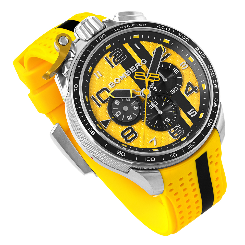 BOLT-68  Racing系列 閃電黃賽車計時碼錶