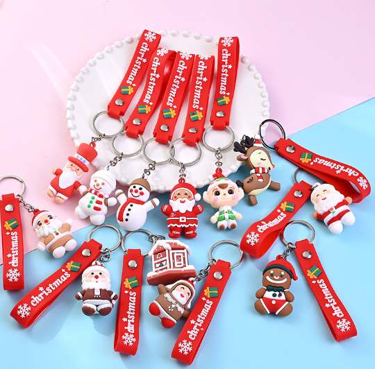 圣诞现货 精美皮带钥匙扣 1pcs