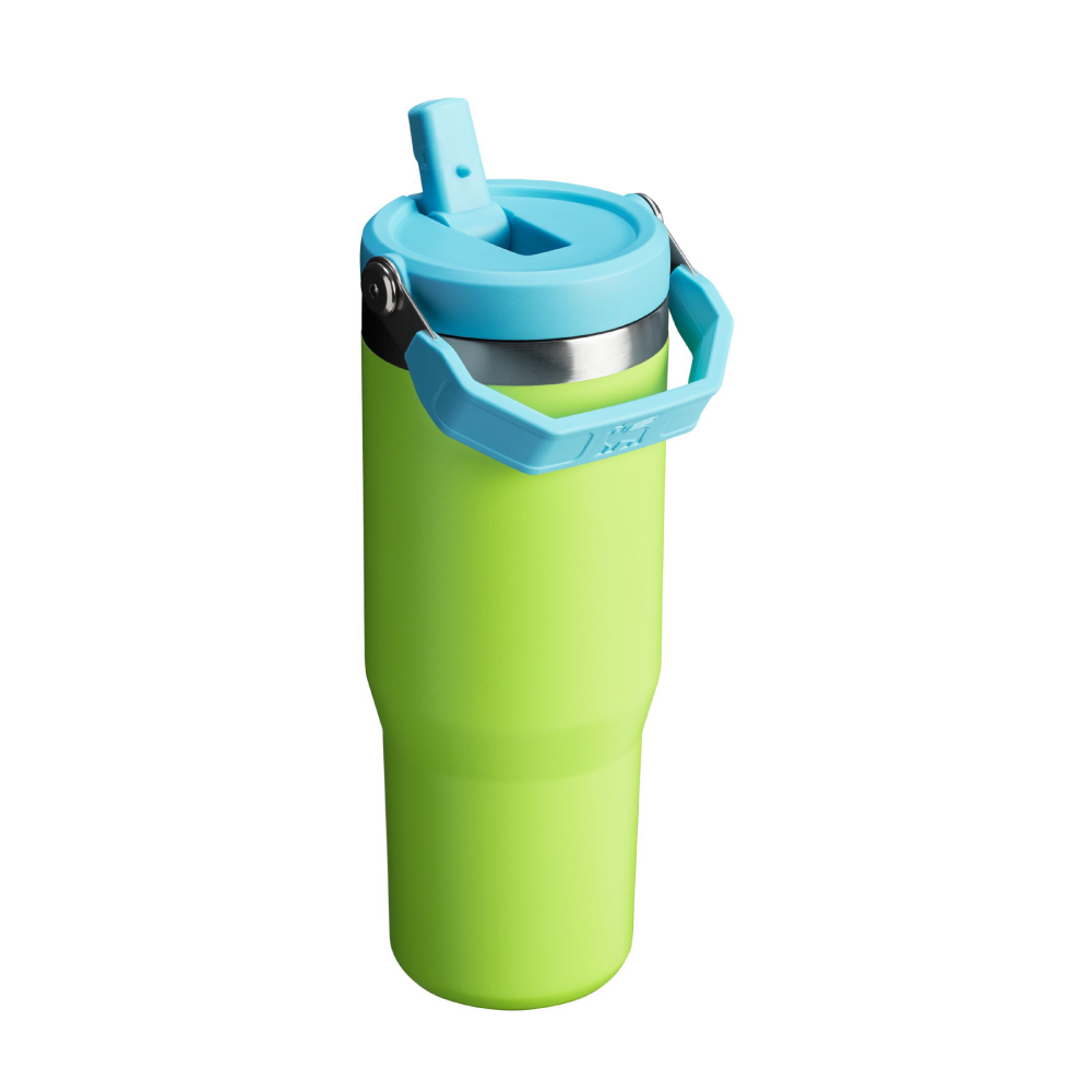 STANLEY 經典系列 IceFlow 手提吸管杯 0.88L / 熱帶青