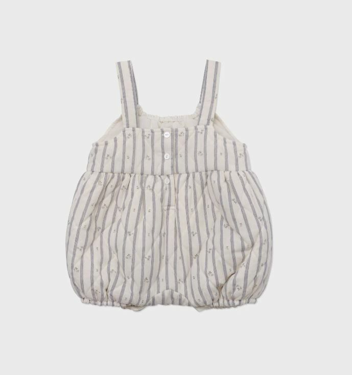 LOUISIELLA 花卉條紋絎縫連身褲 Baby Dione Quilting Romper