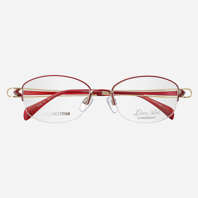 Charmant LineArt Vivace系列小臉復古純鈦超輕半框眼鏡架XL2942｜幸子眼鏡