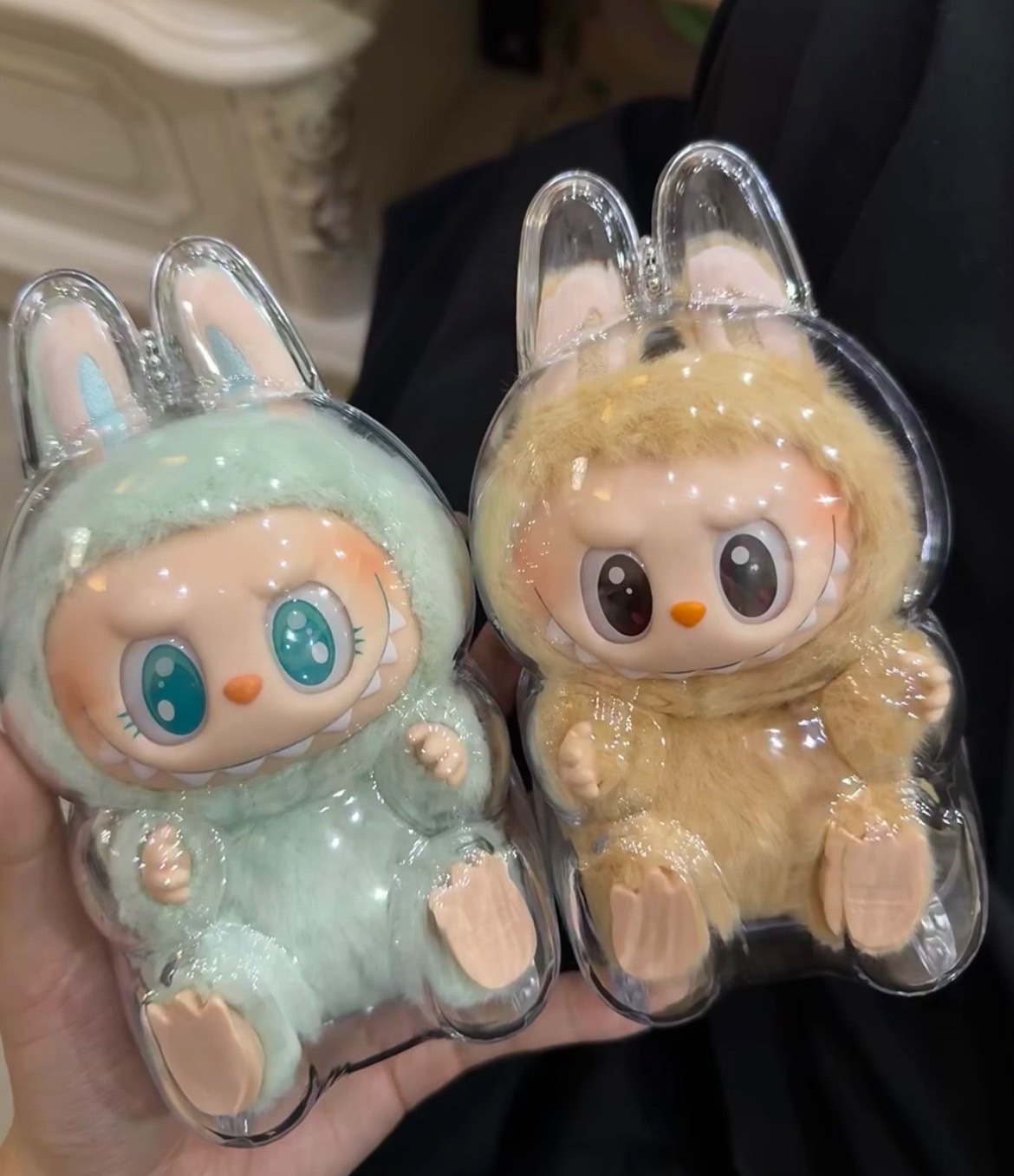 <快速出貨> LABUBU 坐坐派對  壓克力 透明保護硬殼