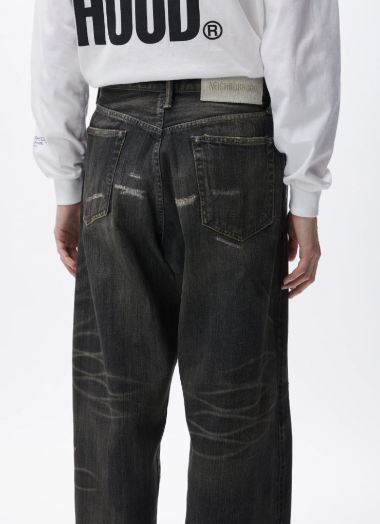 NEIGHBORHOOD FW24 SAVAGE DENIM DP WIDE PANTS