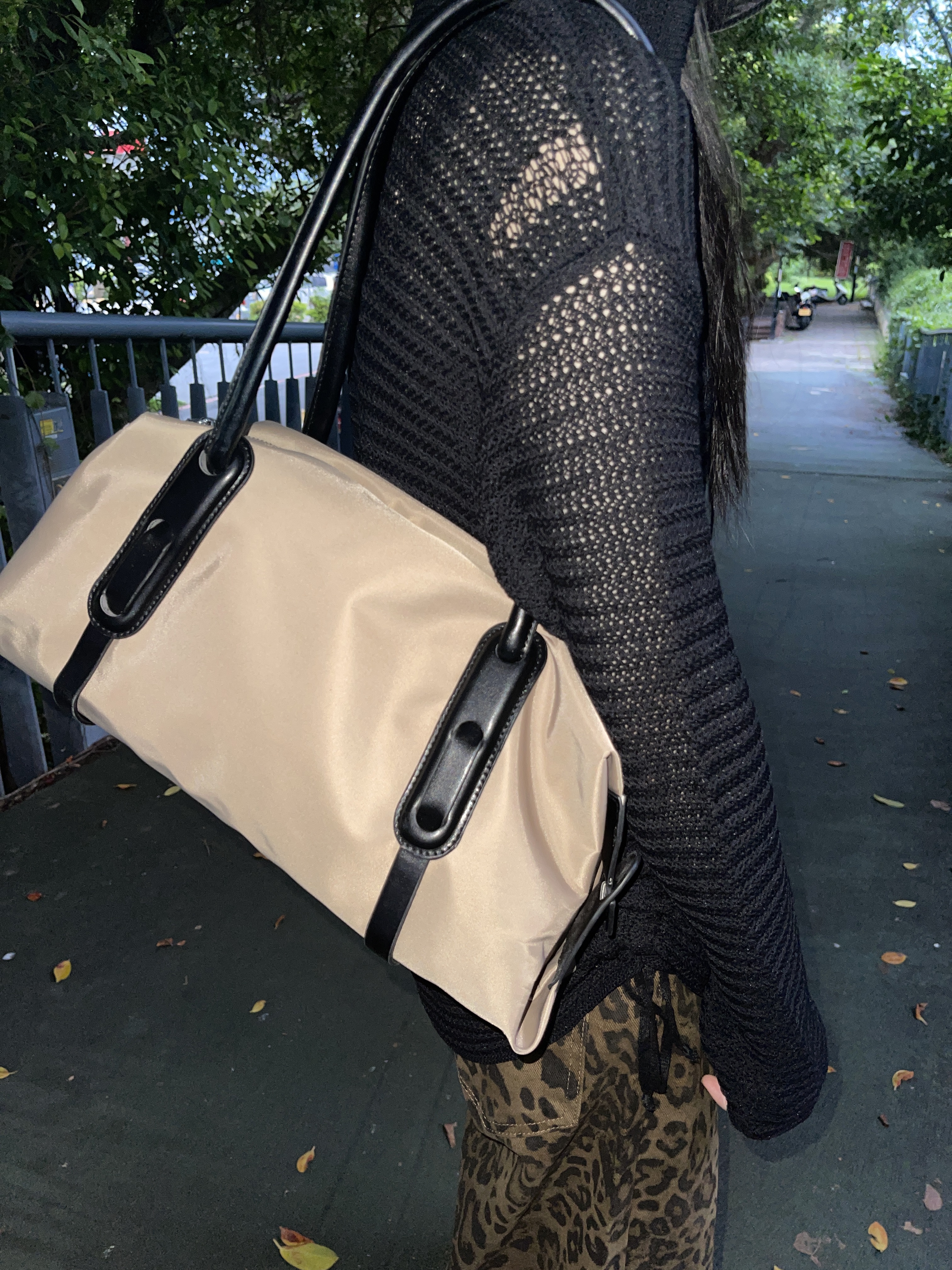 尼龍單肩手提包(in stock)