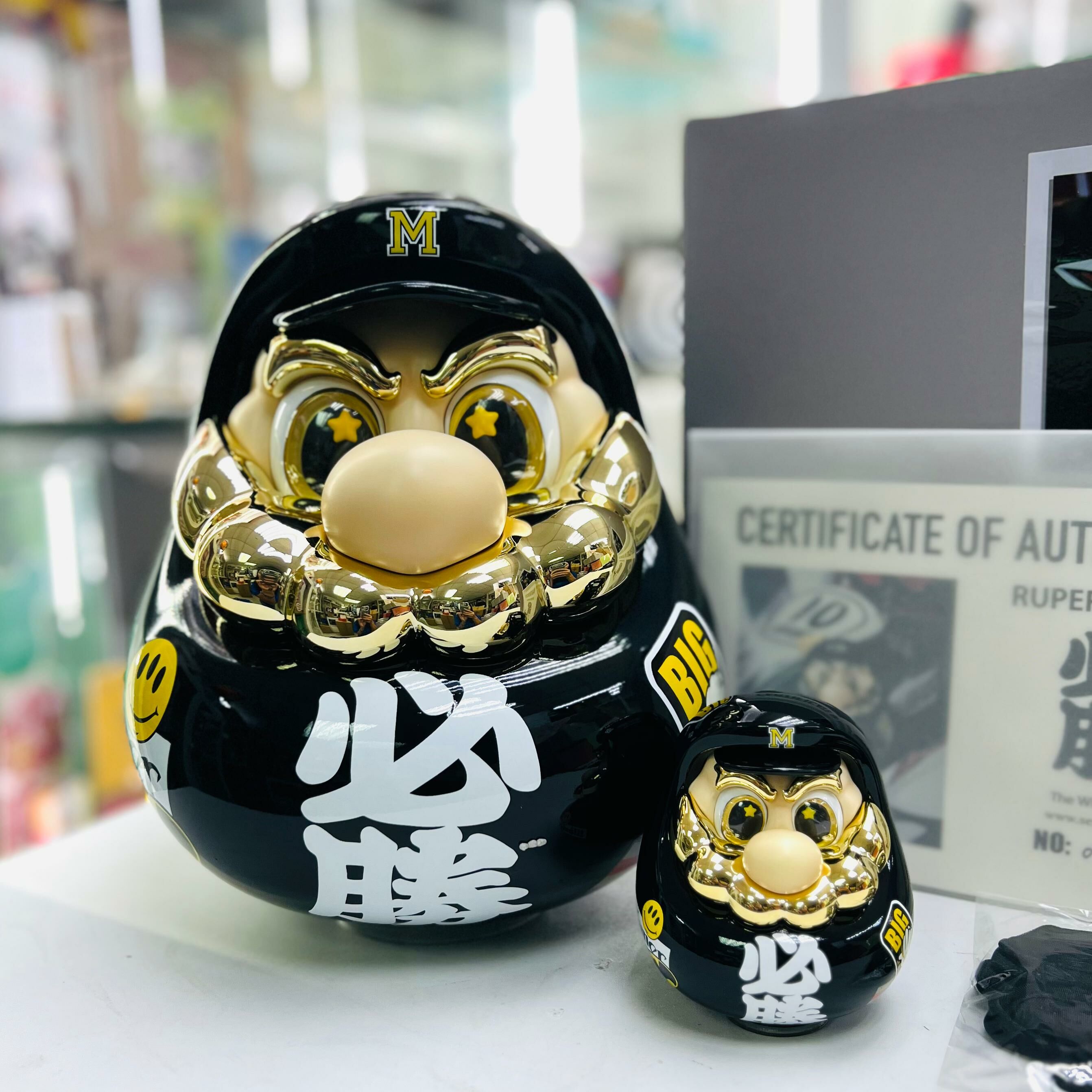 SENZII千紙×超級達摩SuperDaruma“必勝”(25cm/9cm)