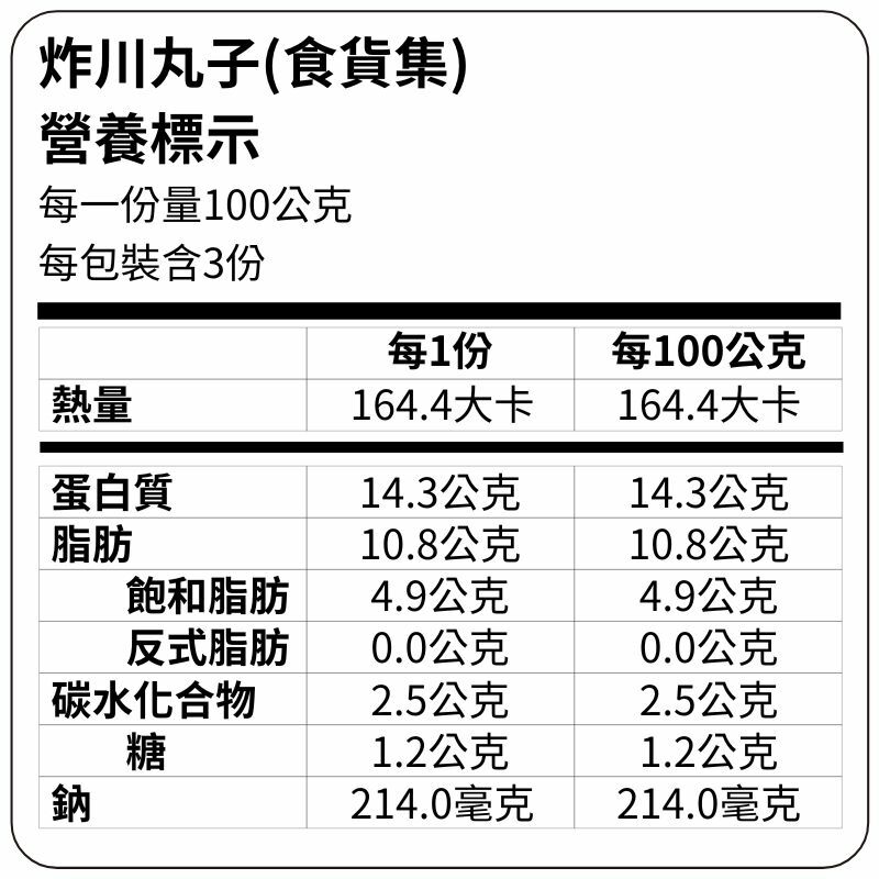 手工炸川丸子(300g/包) | 酸白菜火鍋必備