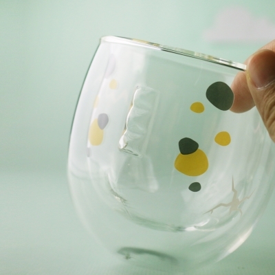 好玻恐龍雙層玻璃杯