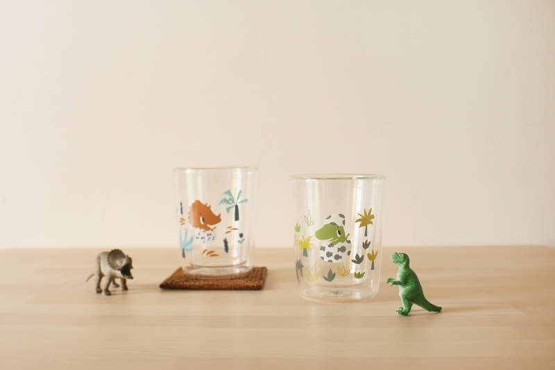 Canigrin ✕ GOODGLAS 暴龍寶寶雙層玻璃杯