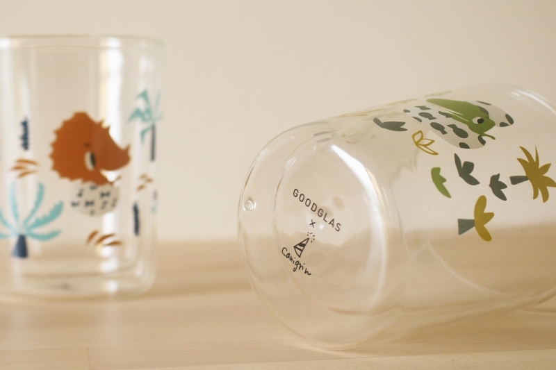Canigrin ✕ GOODGLAS 暴龍寶寶雙層玻璃杯