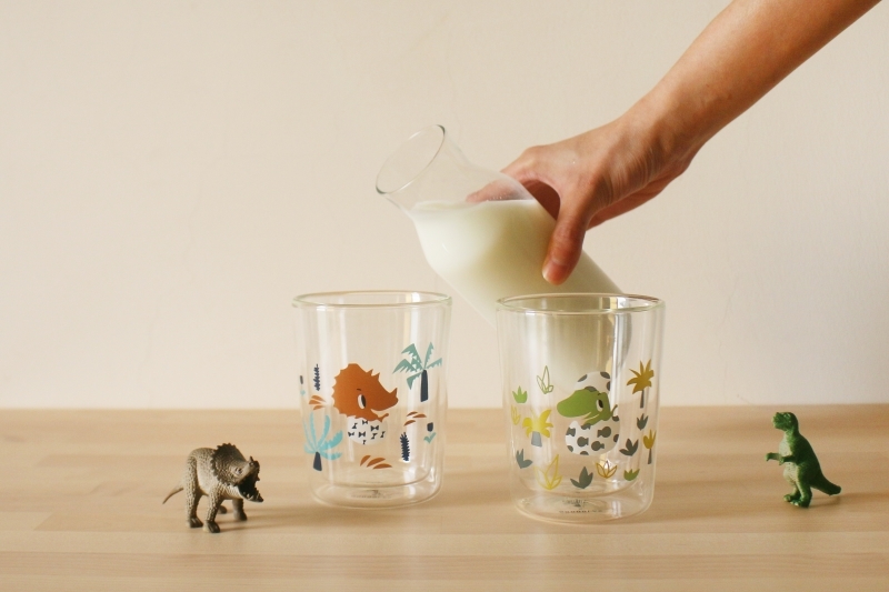 Canigrin ✕ GOODGLAS 暴龍寶寶雙層玻璃杯