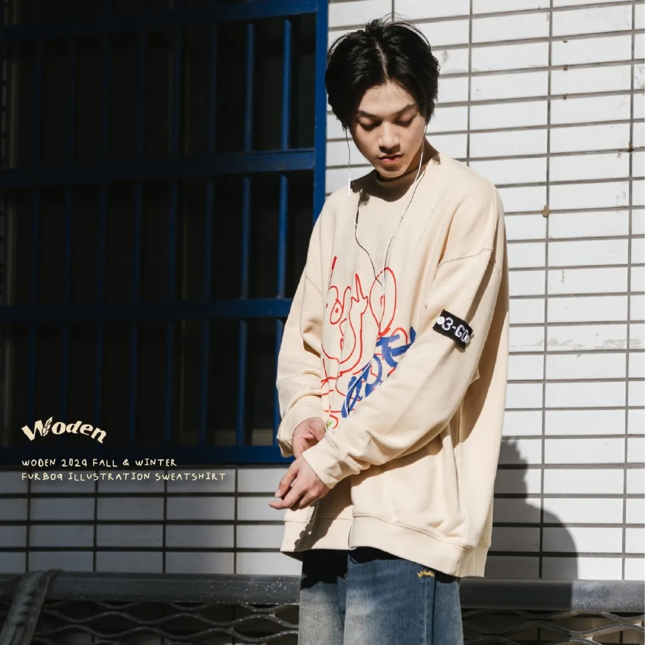 WODEN® Furbo9 Illustration Sweatshirt 插畫大學Tee
