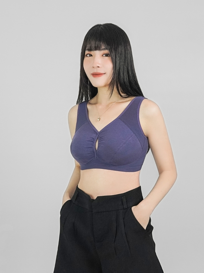 佳瑪大罩杯內衣，無鋼圈內衣系列，紫羅蘭