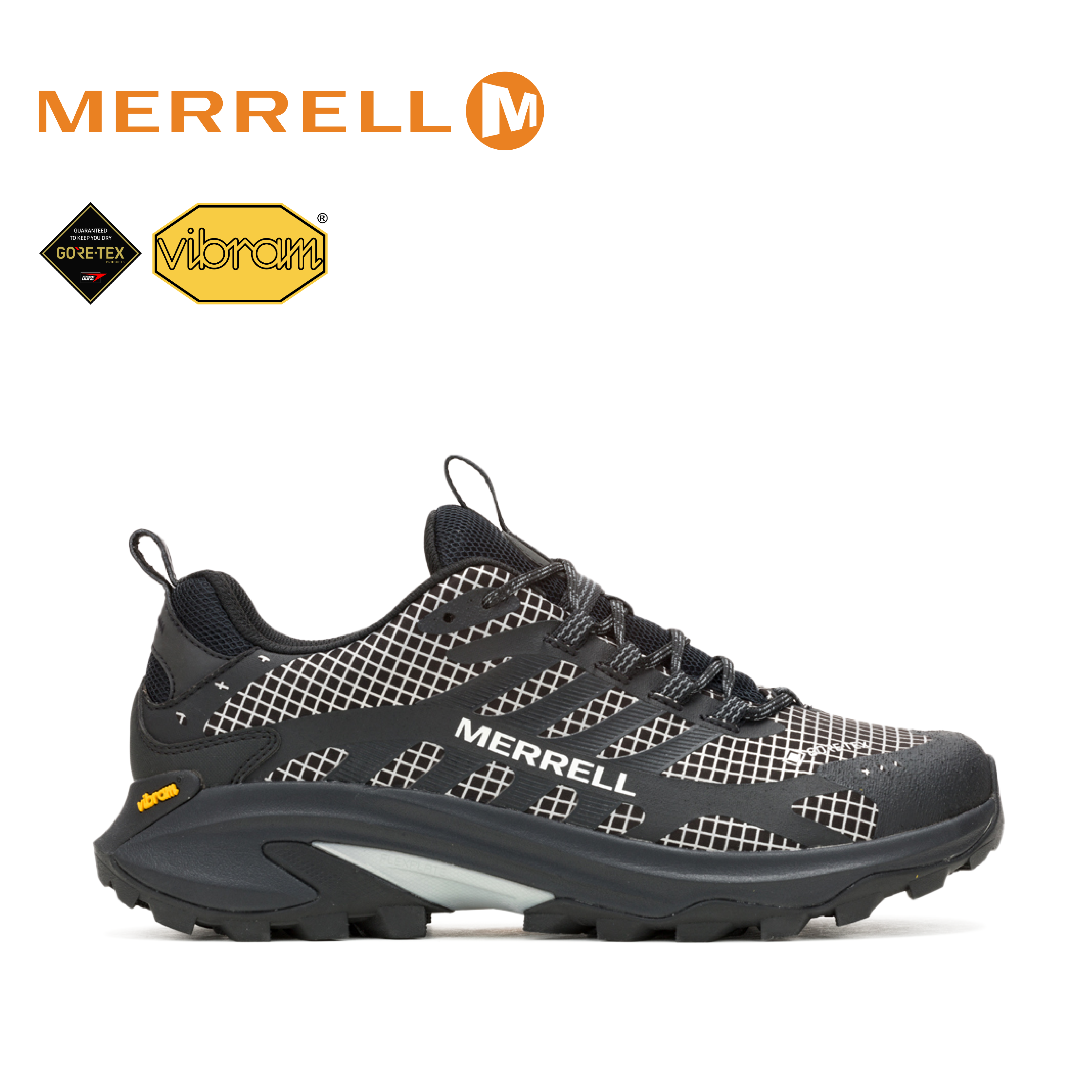 MERRELL 美國 MOAB SPEED 2 REFLECTIVE GTX 男女款 (黑) 33ML038405、33ML038406
