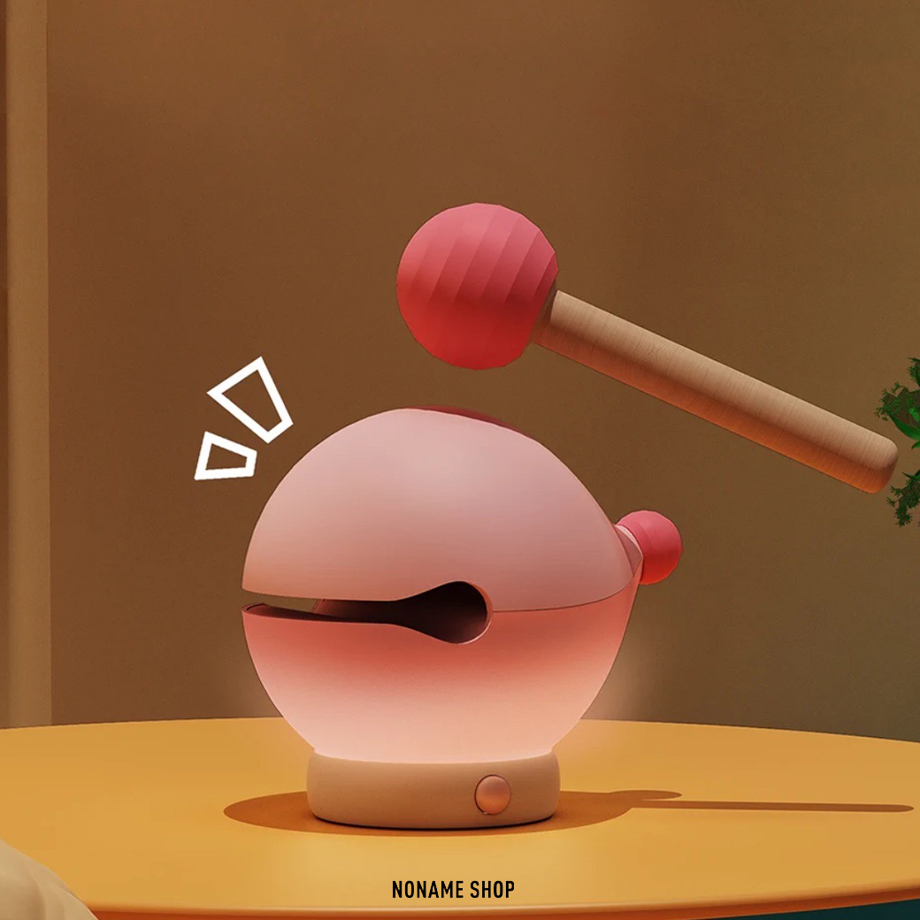 木魚 小夜燈 舒壓 逗趣 敲敲燈 四色