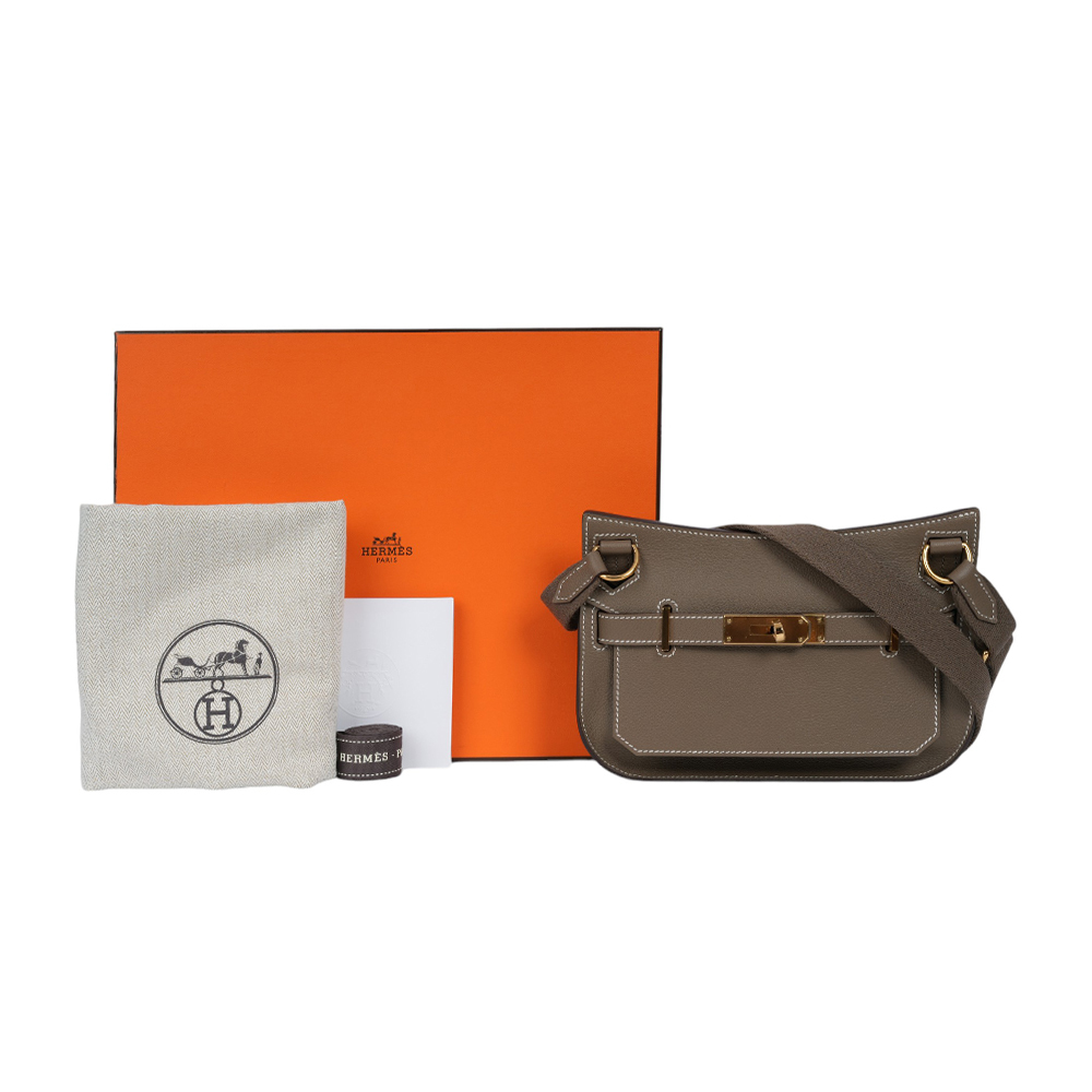 HERMES】Jypsiere Mini Evercolor 皮金釦吉普賽包(大象灰) HERMES】Jypsiere Mini Evercolor 皮金釦吉普賽包(大象灰)