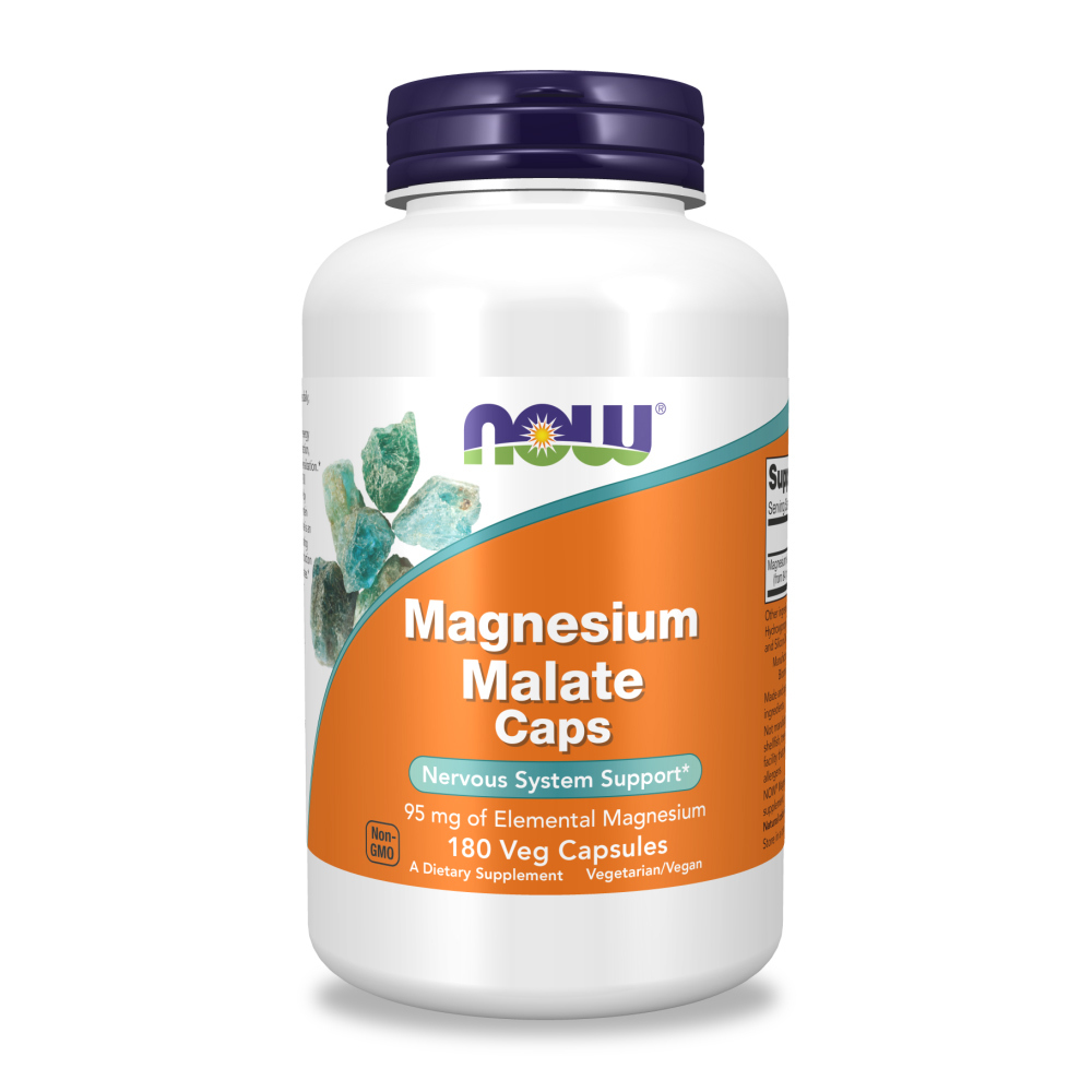 【NOW】蘋果酸鎂膠囊 (180顆)