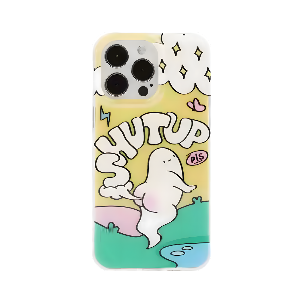 【KOERCASE】鐳射工藝 iPhone 保護殼 - 請閉嘴