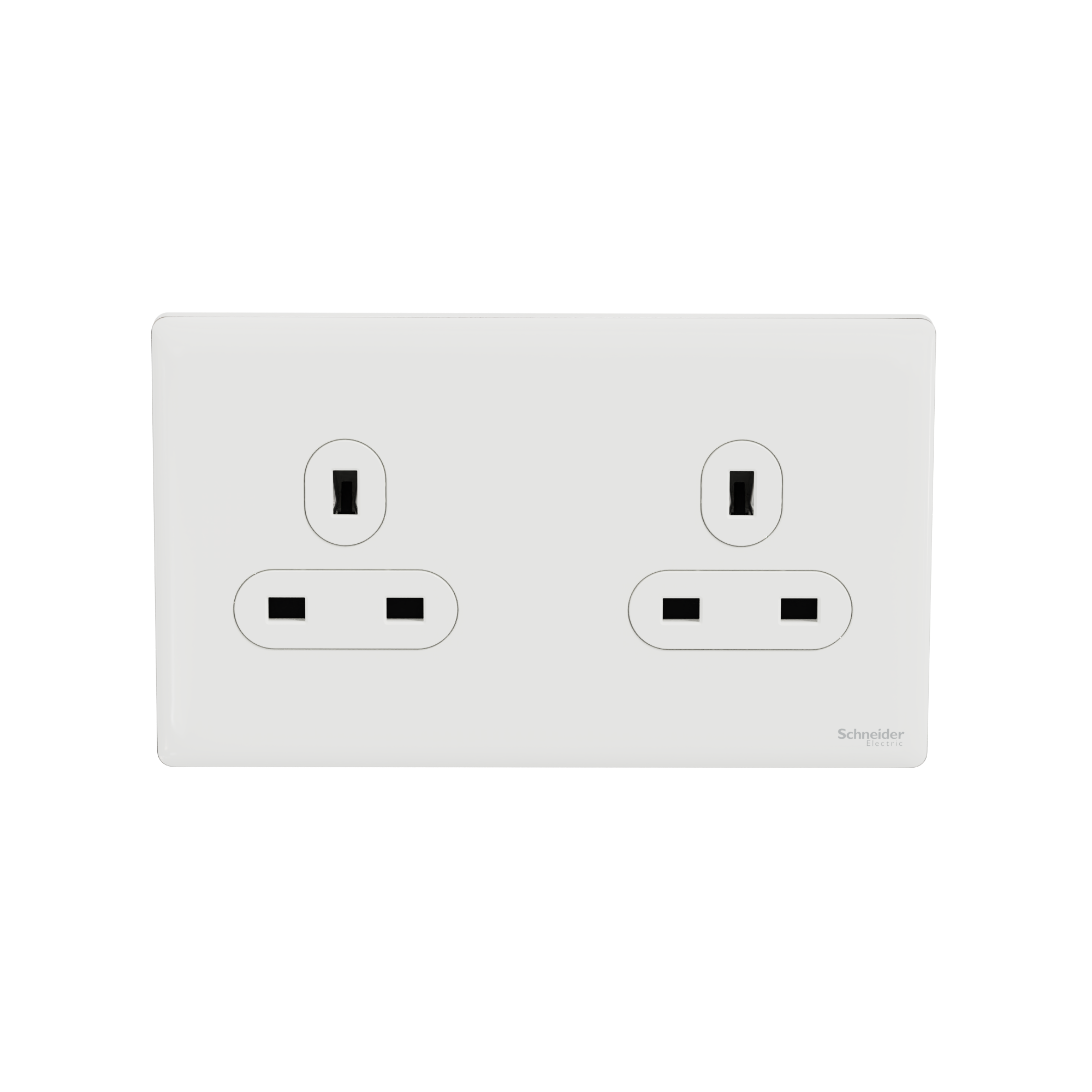 UNICA X 13A 兩位連保護門插座