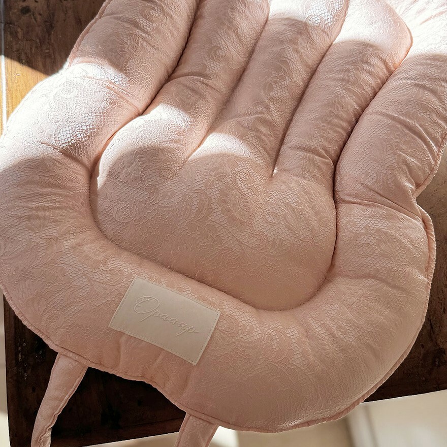 OPAAAP 雲朵推車底墊 粉色蕾絲緹花