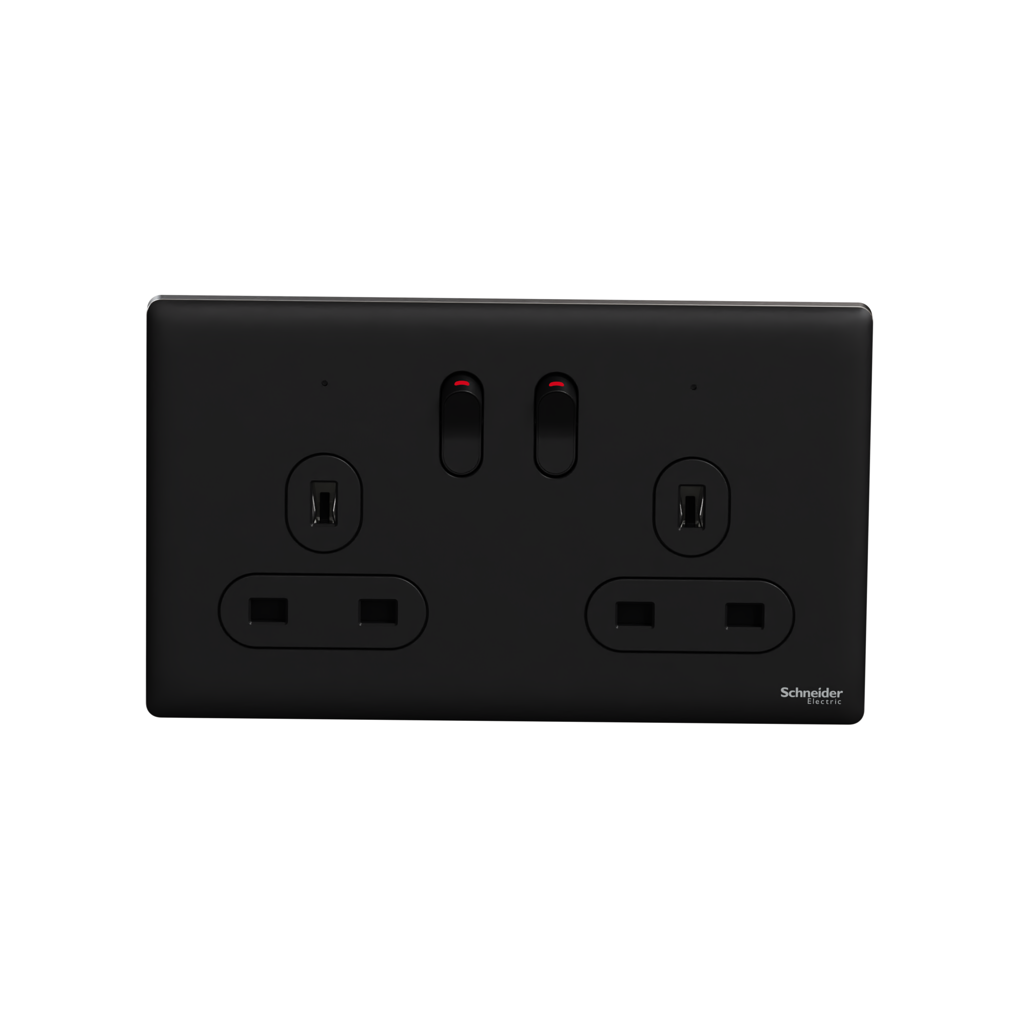 UNICA X 13A 兩位連保護門有掣插座連LED指示燈