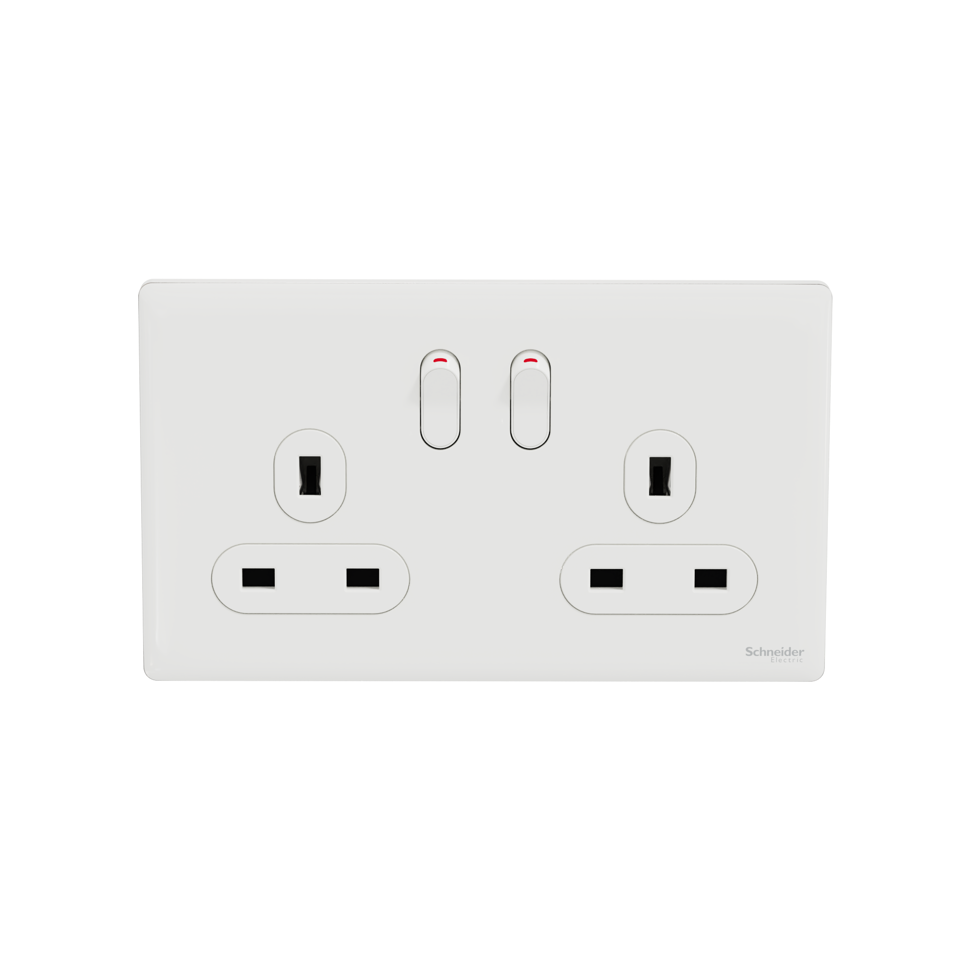 UNICA X 13A 兩位連保護門有掣插座