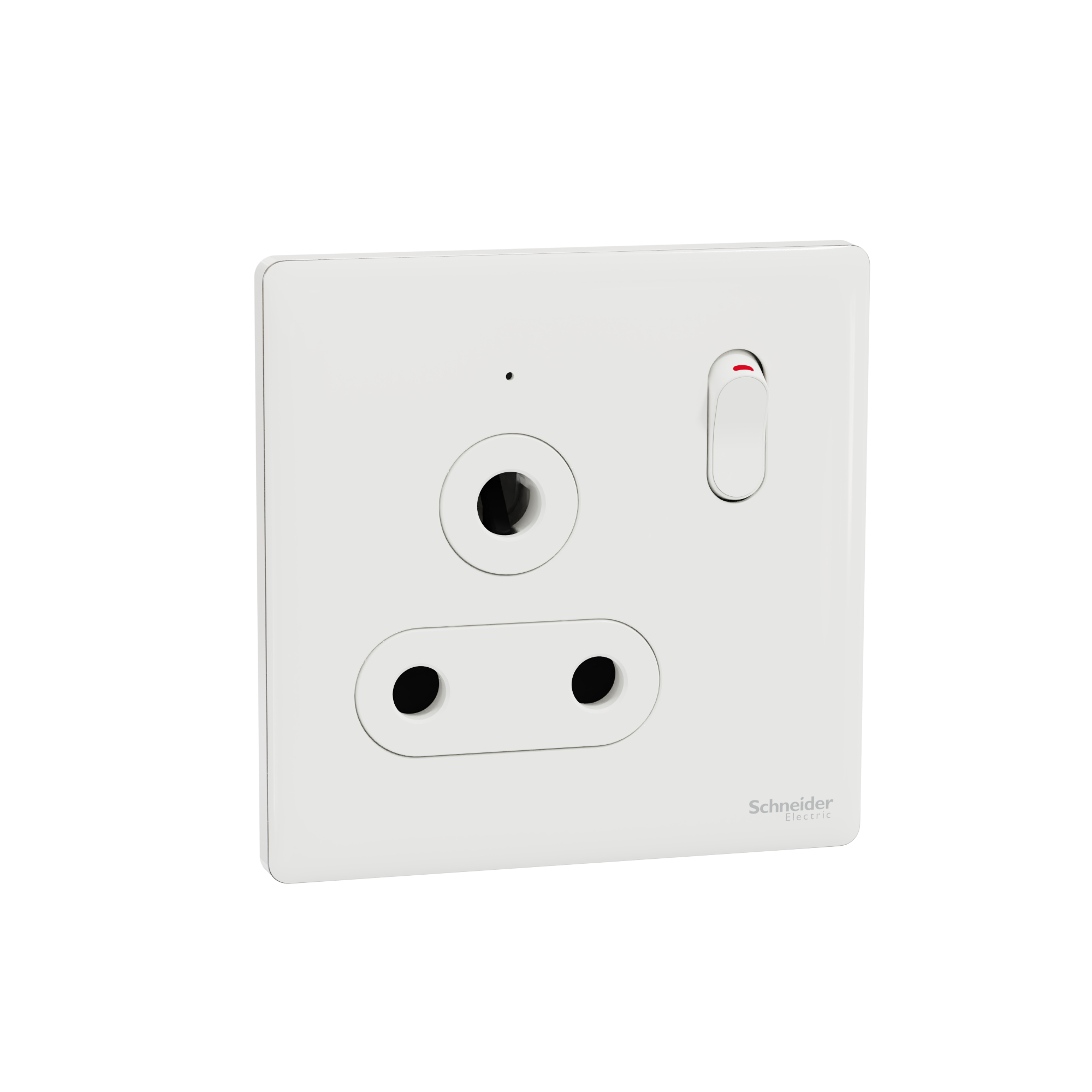 UNICA X 15A 單位三腳圓頭連保護門有掣插座連LED指示燈