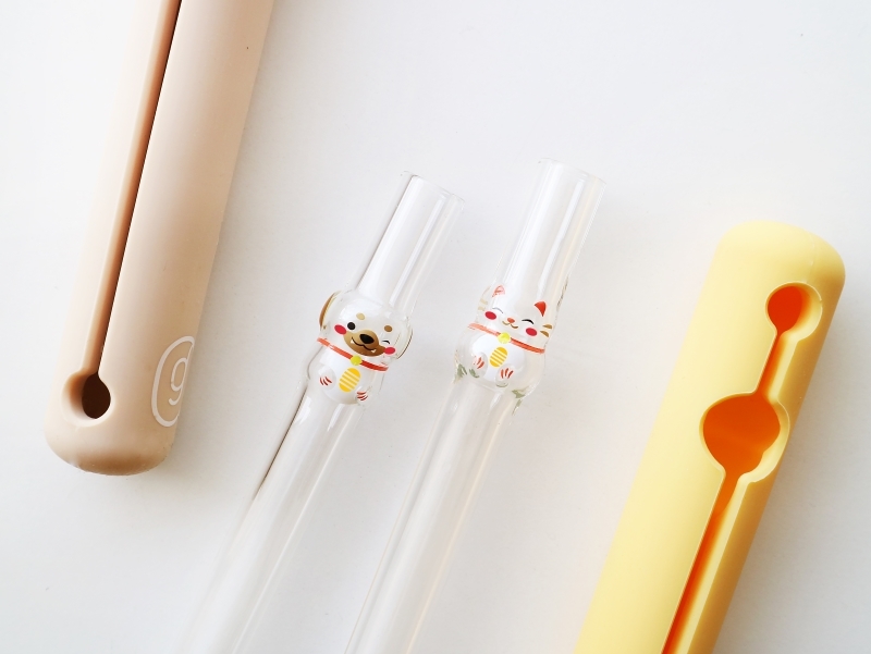 招財狗玻璃吸管好玻環保玻璃吸管