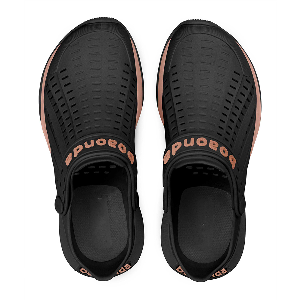 【 BOAONDA 】巴西原創設計 | FLOW 001-PRETO/FLAMINGO 休閒半拖  女鞋